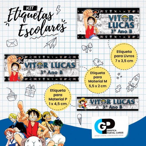 CARTELA ADESIVA DE ETIQUETAS ESCOLARES EM VINIL