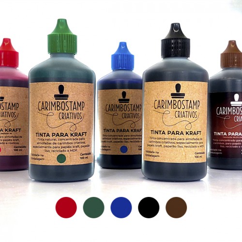 TINTA DE CARIMBO EXCLUSIVA PARA SACOLA KRAFT