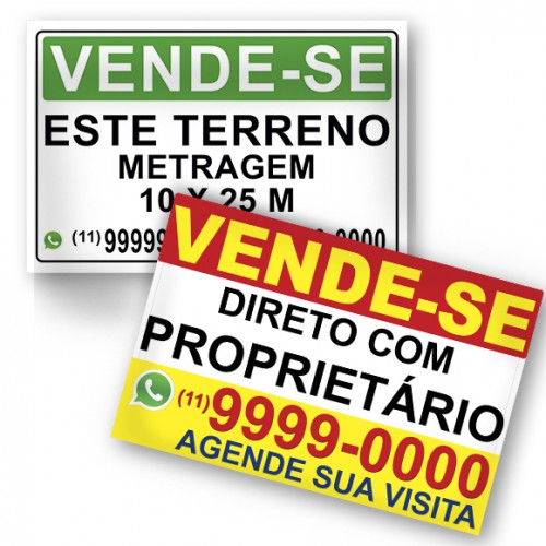 PLACA DE VENDE-SE