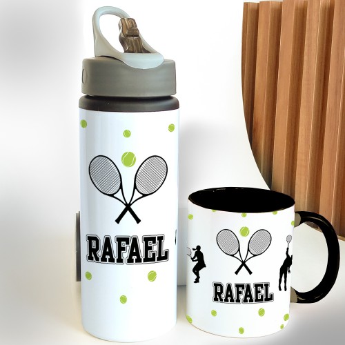 KIT GARRAFA + CANECA PARA INSTRUTORES BEACH TÊNIS