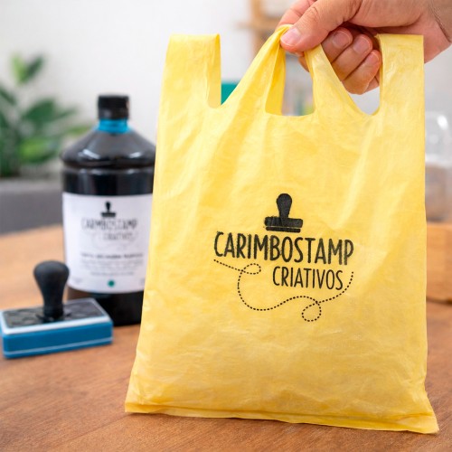Tinta para Carimbo em Sacolas Plásticas Secagem Rápida 1 Litro